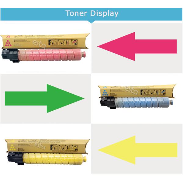 4 Pack Ricoh Color Toner Aficio MP C2800 / C3300 Cartouche de tonique réelle