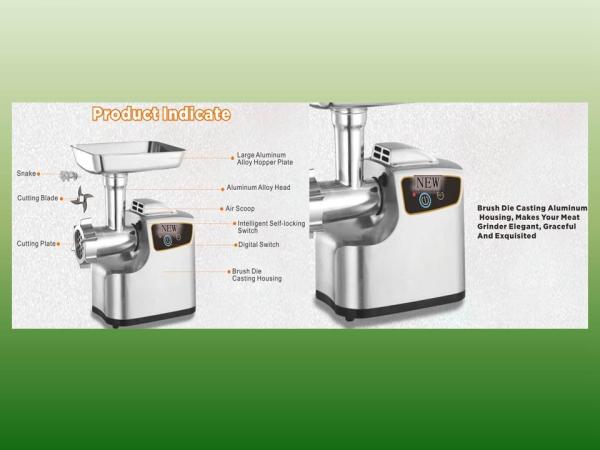 Optional Digital Meat Grinder/meat mincer with air scoop/electric meat grinder GK-AMG199A