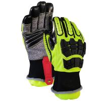 2XS-3XL costurado Kevlar cortou luvas resistentes da mão com inserção da barreira