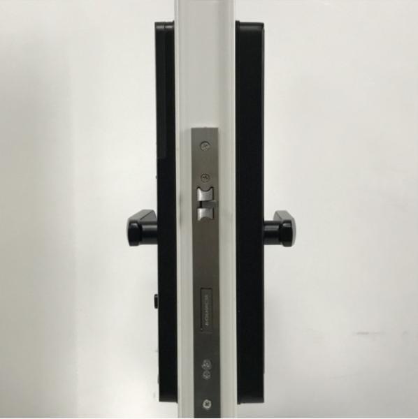Black Home Glass Door Smart Lock For Sliding Door 2 Years Warranty