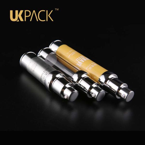 Bouteille privée d'air de la seringue UKMS38 cosmétique, 15ml-20ml-30ml EN TANT QUE bouteille cosmétique, bouteille privée d'air de pompe