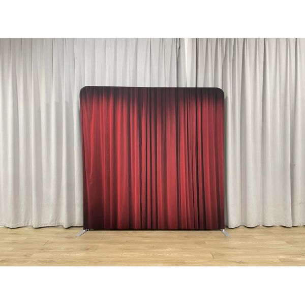 7.6x7.6ft Pillowcase Backdrop One Stand Four Printed Covers Photo Booth Setup