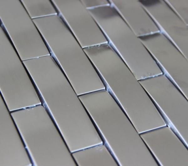 3d Arch Stainless Steel Mosaic Tile Backsplash , Stainless Steel Kitchen Tiles 8mm Thick