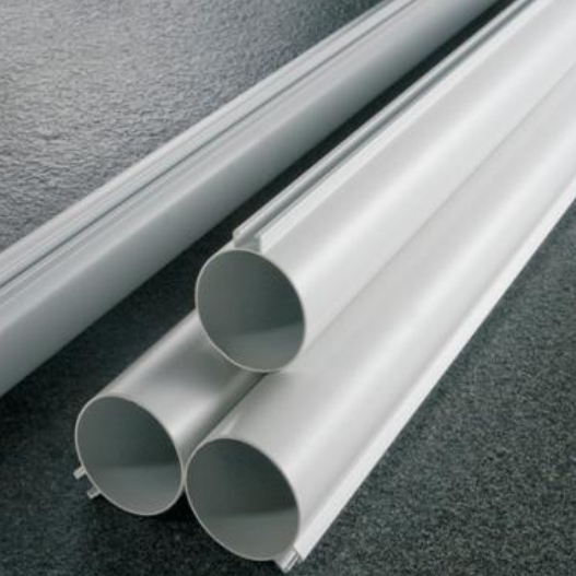 Round Tube Aluminum Baffle Ceiling Circular Profile For Open Visual Effects