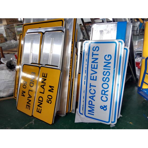 HIP PMMA Grade Prismatic Reflective Vinyl Sheeting Printable Retro For High-Away Safety Signs