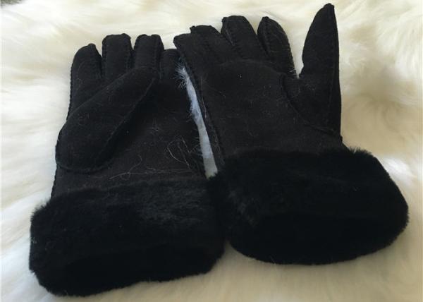 UGG Style Real Sheepskin Gloves Women Shearling Lamb fur Lined Work Glove