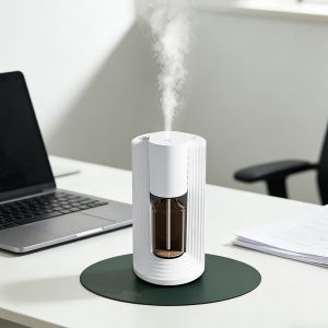 PP POM Car Aroma Diffuser 2000MAh Battery Silent Diffuser For Essential Oils