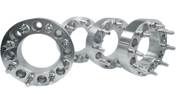 Silver Dually Car Wheel Spacers Non Hubcentric Type For Wheel Adapters