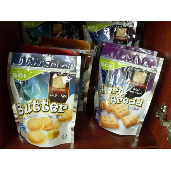 130mic ペット/AL/NY/PE は最下のガセット袋を立てます