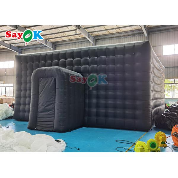 Black  Inflatable Camping Cube Tent For Outdoor Wedding Party