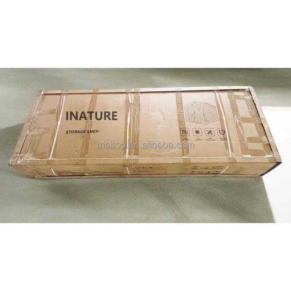 6x4ft Knocked-down Structure Backyard Storage Shed Double Swing Door Outdoor Storage Shed