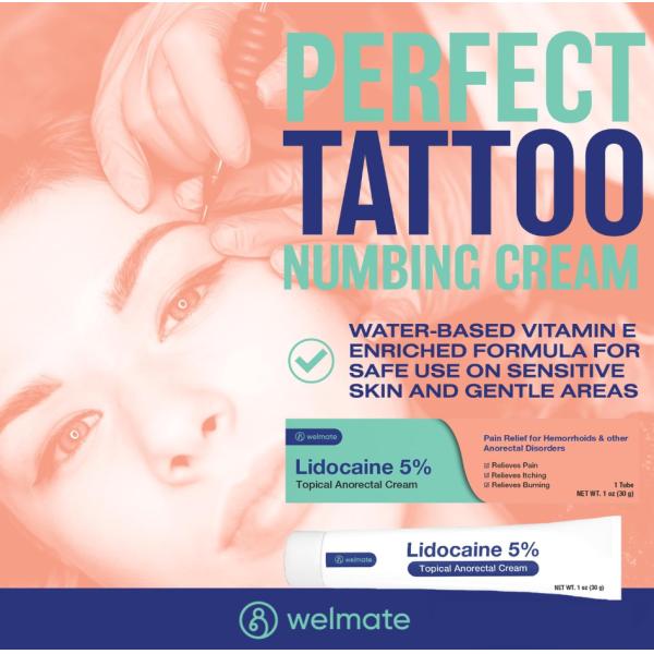 Pain Free Tattoo Numbing Cream For Hair Removal CE SGS Approval