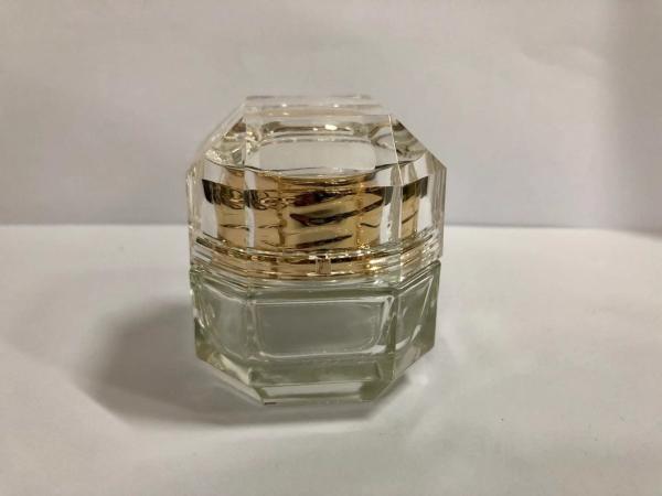 30G 50G a réutilisé les pots crèmes en verre polyèdres que le cosmétique met l'emballage en bouteille cosmétique