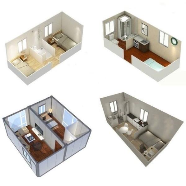 ISO9001 20ft Portable Modular Wooden Garden House Coffee Shop