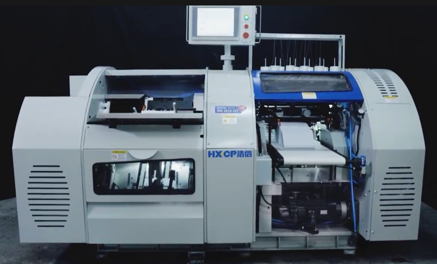 HX180 Automatic Book Sewing Machine Topselling Stable Loading And Unloading Station 1 Meter Apart