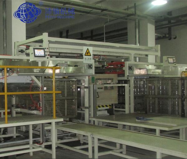Full Tin Cans Loading Unloading Machines Glass Metal Horizontal Transfer Type