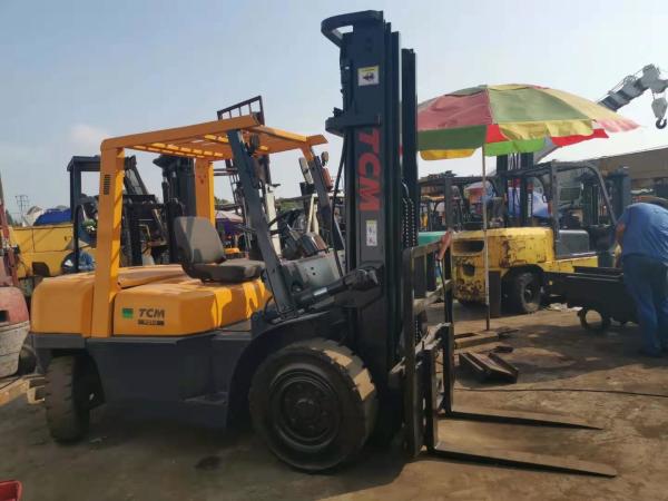 Internal Combustion TCM FD50 5T 2nd Hand Forklift Trucks