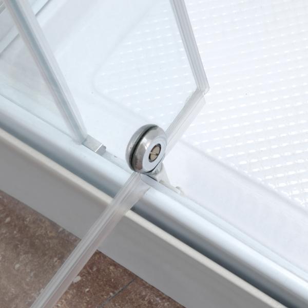 Fashion Pivot Door, Corner Shower Stalls , Square Shower Cabin with Grey acrylic tray