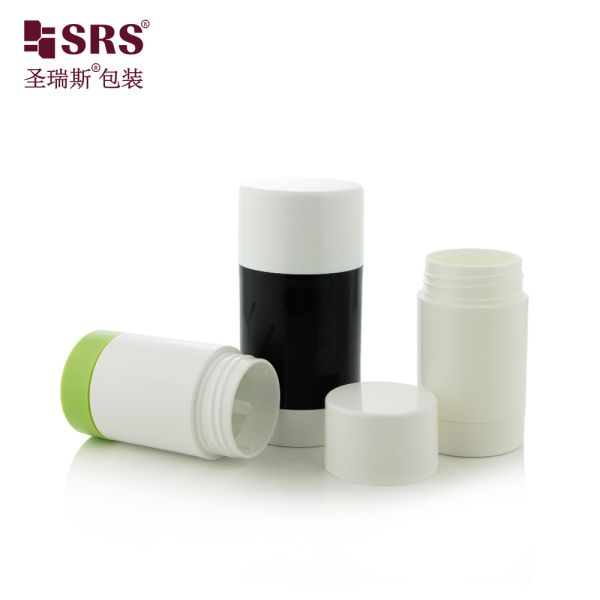 D048 Recycled Twist-Up Deodorant Stick Bottle Bottom Filled Cosmetic Packaging for Eco Focused Brands