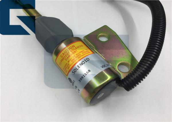 Válvula de solenoide 12V da parada de Cummins Engine 24V 3991168 para a máquina escavadora