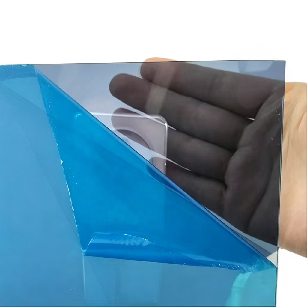 1mm Semi Transparent Two Way Acrylic Mirror Square Vacuum Plating Double Sided Mirror