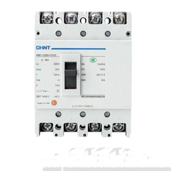 Industrial Grade 3 Phase 380v AC Circuit Breaker 100A MCCB Breaker 2P 3P 4P