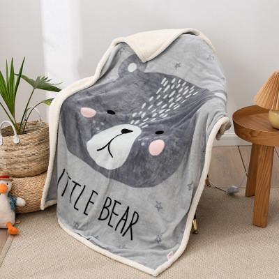 127*152cm Microfiber Warm Fleece Blankets For Winter 180gsm Lightweight