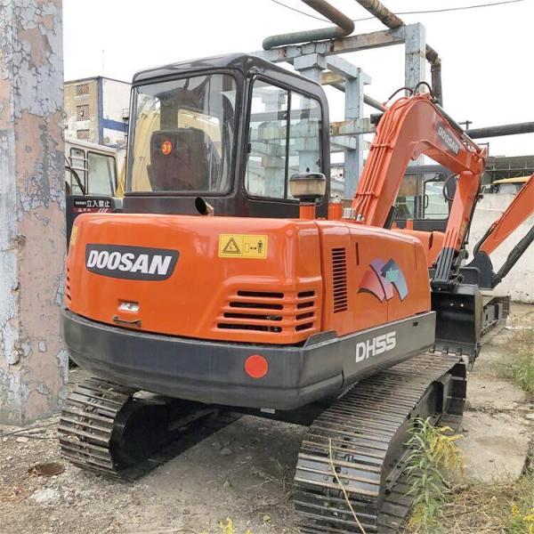 Made in Korea original mini used doosan dh55-7 excavator 5 ton for sale