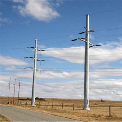 CO2 Welding 12m Steel Utility Poles Minmum Yield Strength Material