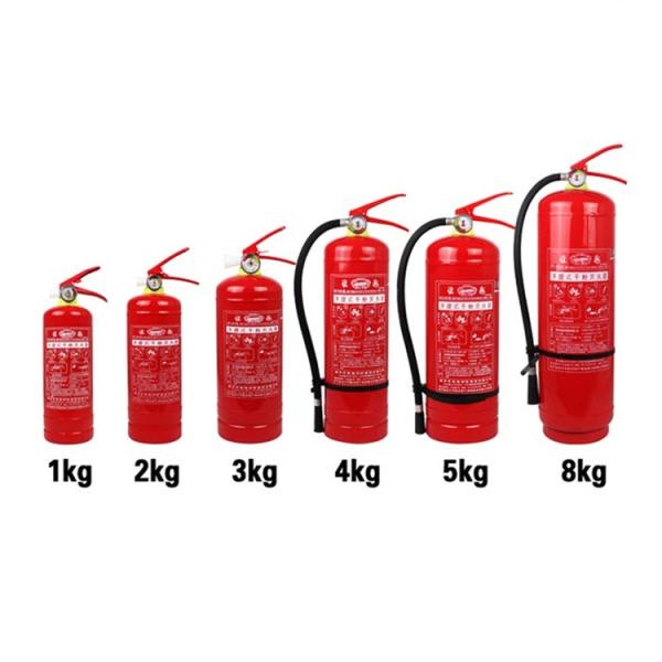 Portable Dry Powder Fire Extinguisher For Fire Protection 1.2mm Thickness