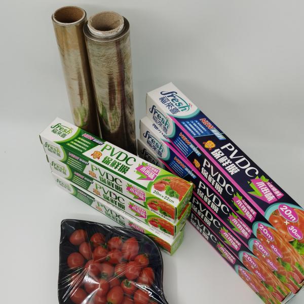 Microwave Oven Food Grade shrink wrap Packaging Cling Film Transparent 9-12um Thick