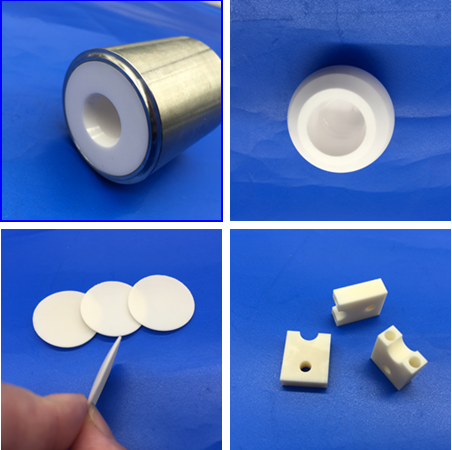 Ceramic Sheet  to Stainless Steel Metal Plate / Ceramic to Metal Parts