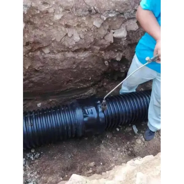 HDPE Winding Pipe Making System with 200-3000mm Pipe Range, PLC Control, and Hollow Wall Structured Design