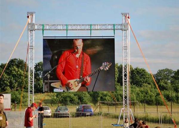 Smd3528 P4.81 Outdoor Rental Led Screen Video Die - Casting Cabinet 500mm * 500mm