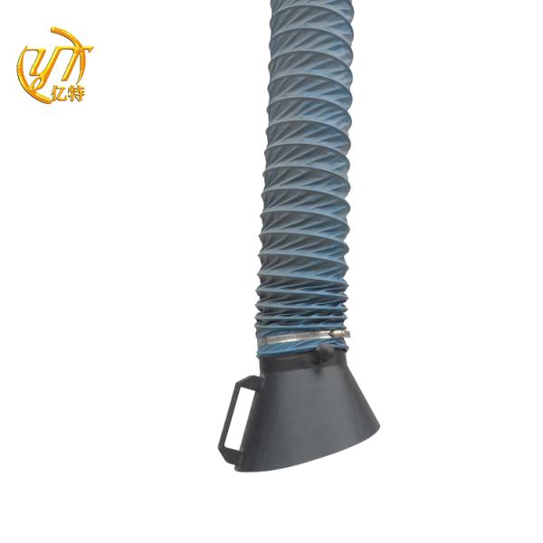 Строительные работы упрощены мобильным дымопоглощающим устройством YITE и двухместной выхлопной рукой