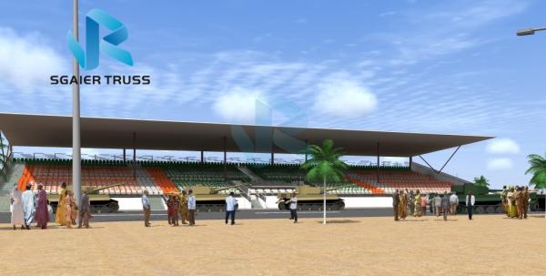Stadium Sports Field Steel Grandstand Temporary Bleachers Durable For School