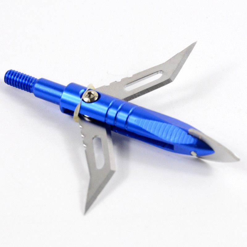 4.3X2.5cm Portable 100 Grain Metal Broadhead for Bow Archery Outdoor Hunting Arrow Head