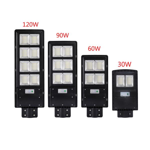 HIGH CLASS Super brightness ABS Housing ip65 waterproof outdoor 60W 90W 120W all in one led solar street light