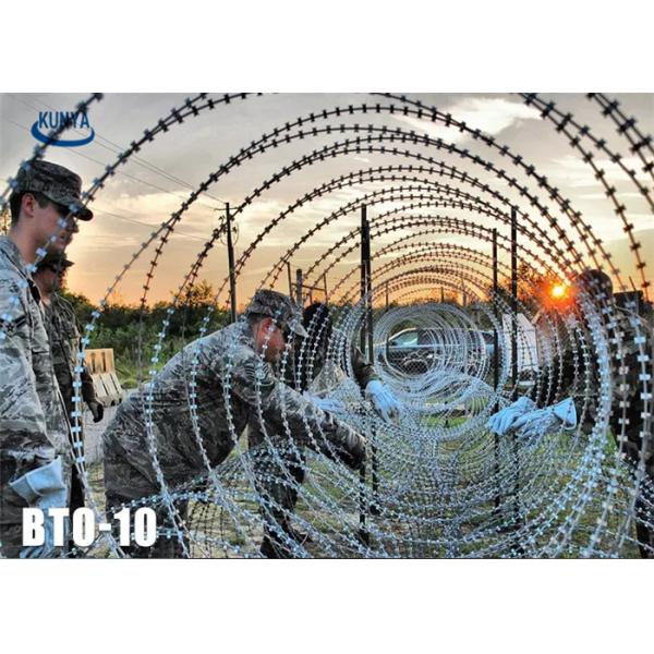 100mm гальванизированная колючая проволока бритвы