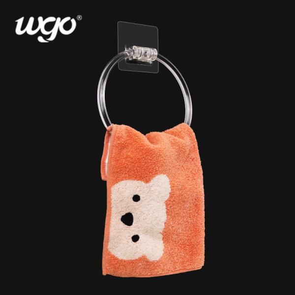 Диаметр прилипателя ISO9001 160mm держателя кольца полотенца Bathroom ПК материальный