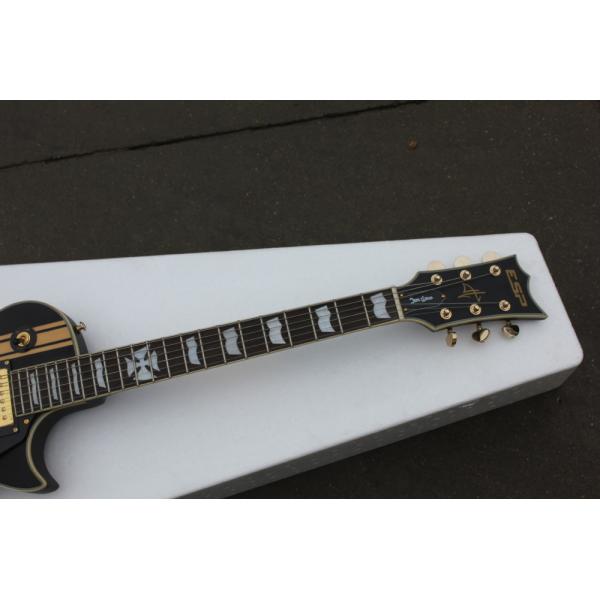BLACK ESP style solid body guitar,gold hardware,single cutaway Tuneomatic/stoptail bridge 2xHBsFree shipping direct from