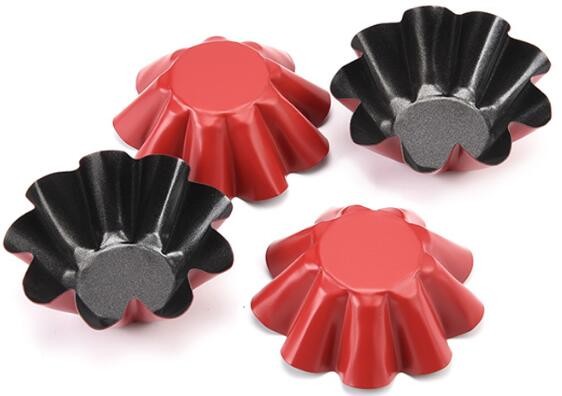 Flower Steel Cupcake Mold Reusable flower cake Baking bread mold Tart Pan
