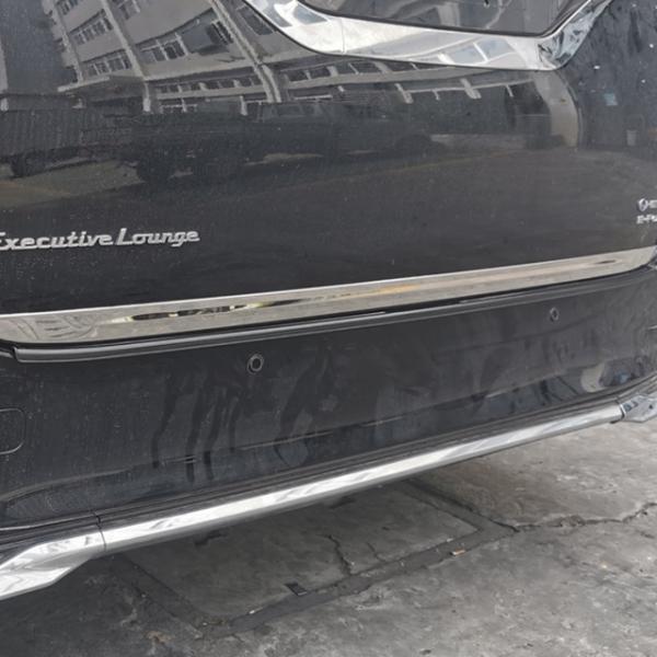Toyota Alphard Vellfire 2024 Stern door trim with Silver ABS exterior styling and OEM