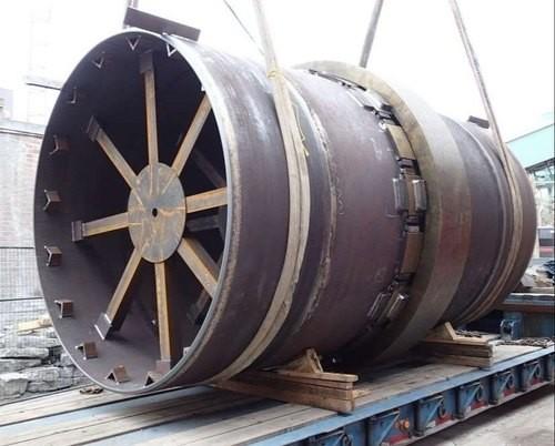 Pneumático da estufa giratória carcaças de 20-200 T e forjamentos e fábrica das peças da estufa giratória