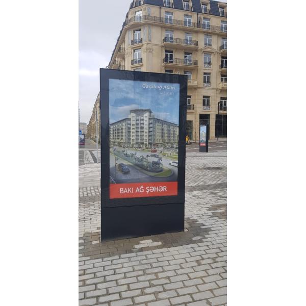 4G Wifi Outdoor LED Poster Screen с высокой четкостью угла просмотра H160°