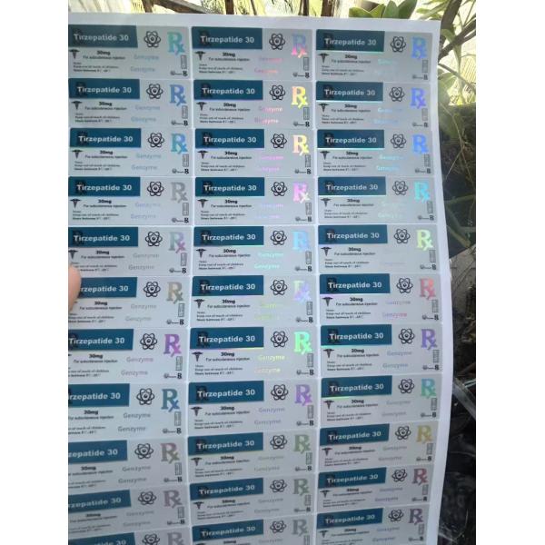 CJC1295 With DAC 2ml 3ml Peptide Vial Labels , PAPER/PET/PVC Pharmacy Vial Labels