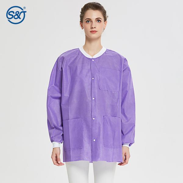User-friendly design OEM medical uniform lab jackets disposable dental doctor nurse lab coat jacket