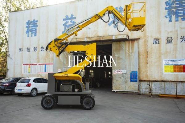 Electric Aerial Work Platform Used for All Terrain Work Platform Cherry Picker