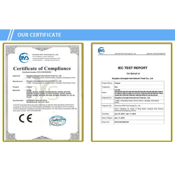 Meat display cabinet stainless steel glass front door flap type Fresh meat cabinet filp door with   looker