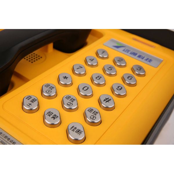 Industrial Weatherproof Telephone with Optional Camera Digital Display and Flashlight for Outdoor Emergency Communication